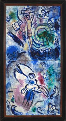 La Création de l'Homme, 1959, Ceramic by Marc Chagall